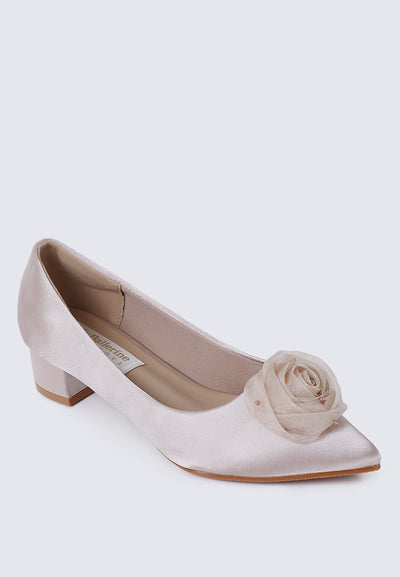 Sereia Comfy Heels In Champagne