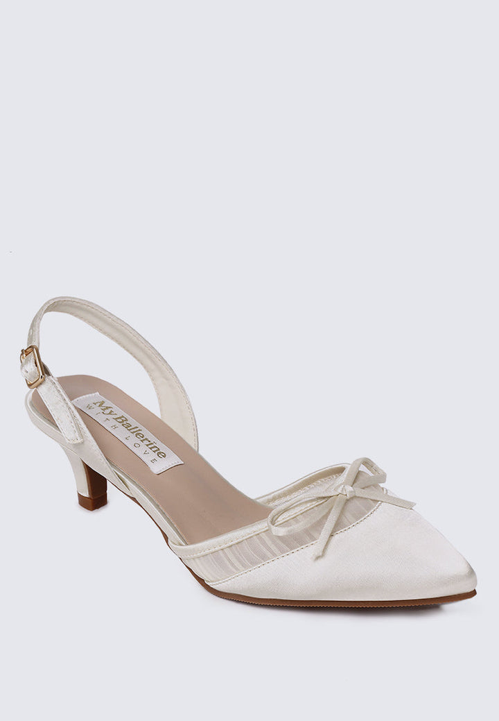Ivelle Comfy Heels in  Ivory
