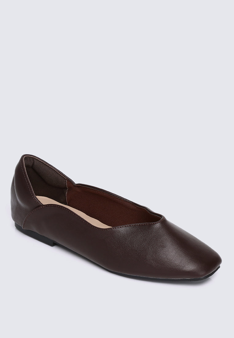 Etta Comfy Ballerina In Espresso