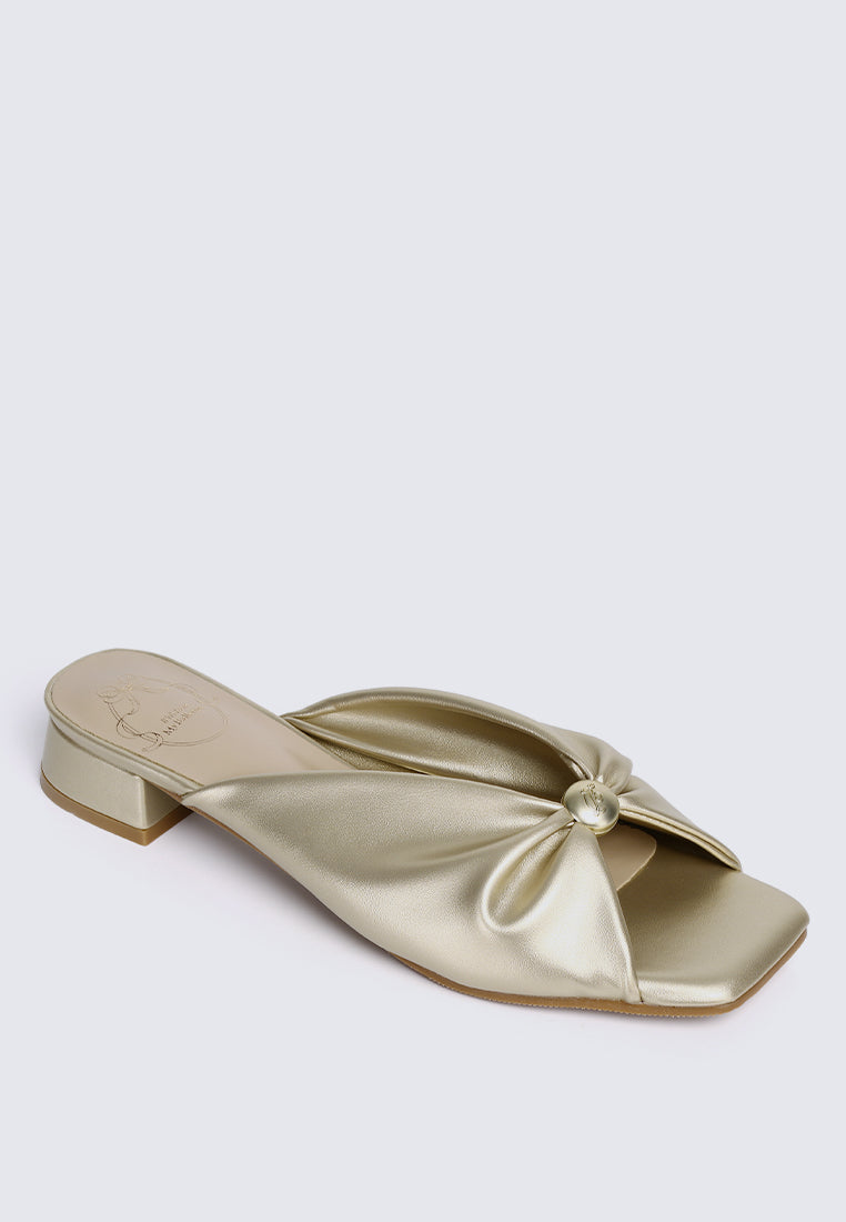 Mabelle Comfy Sandals In Gold
