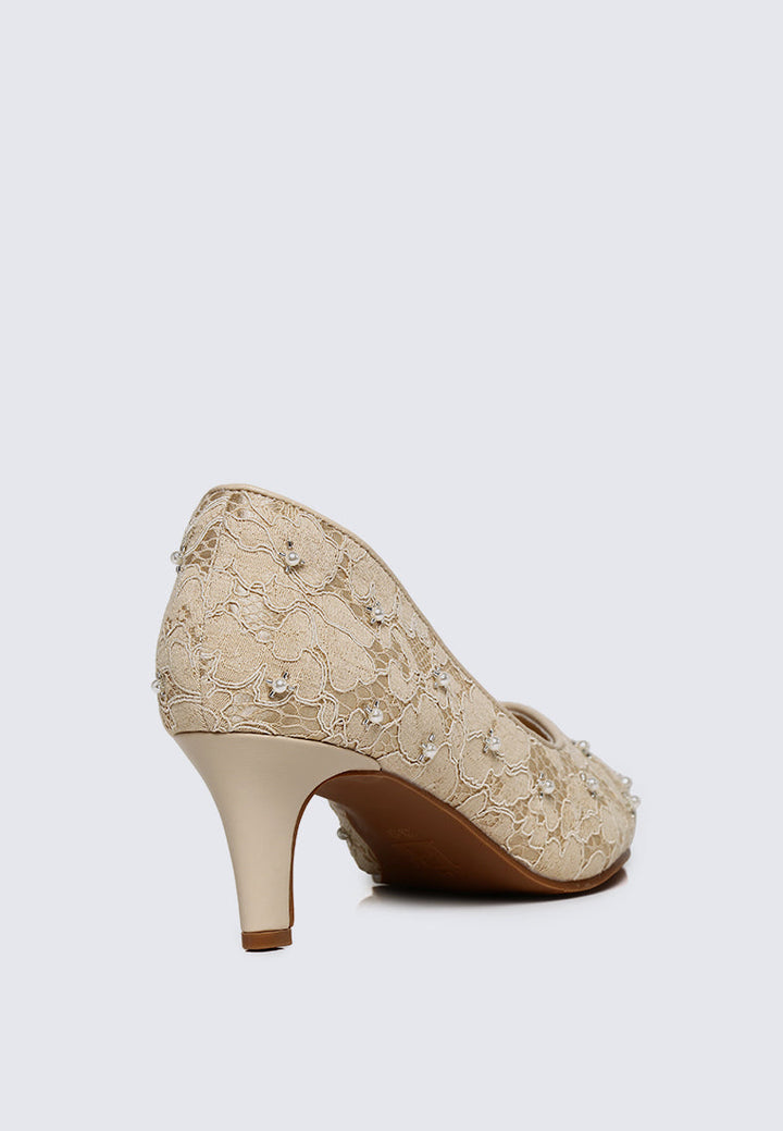 Kassia Comfy Heels In Nude