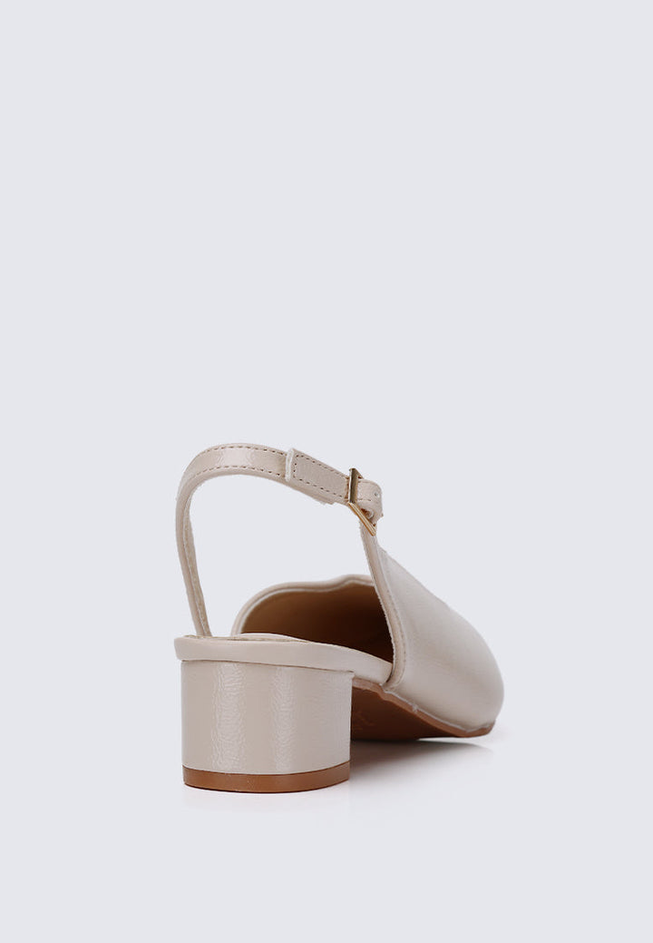 Linnea Ultra WideFit Comfy Heels In Almond
