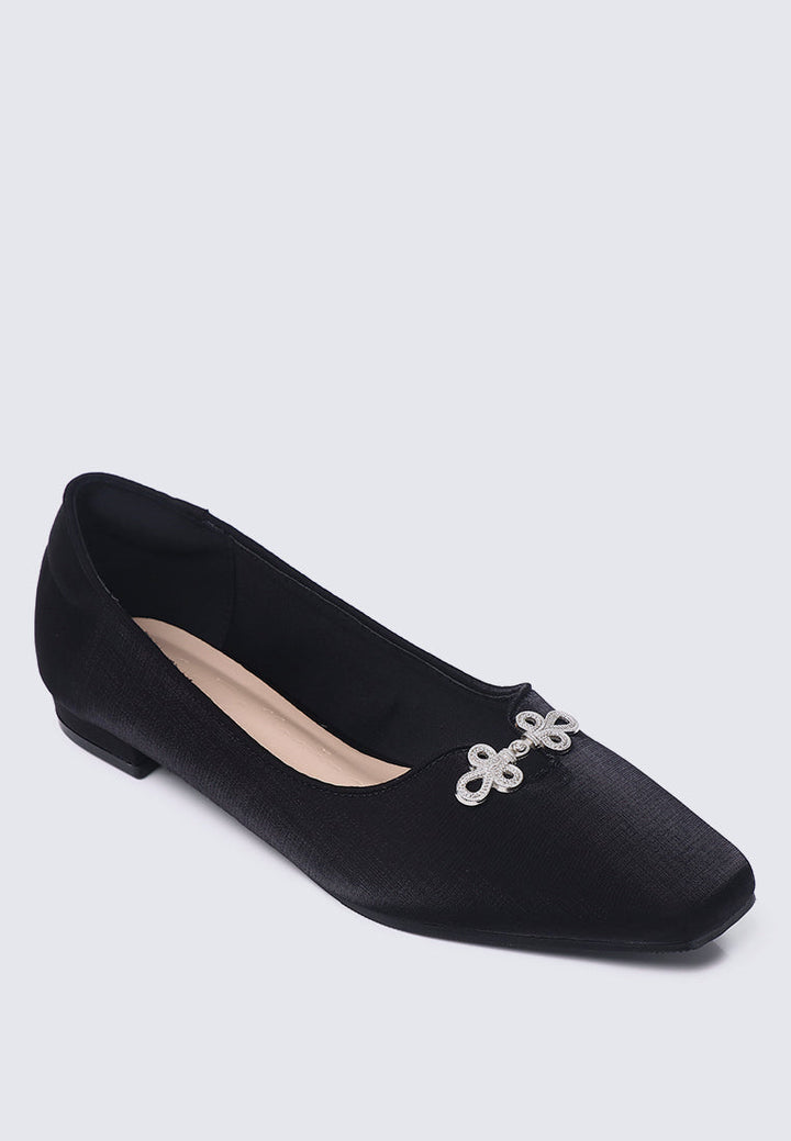 Anvera Comfy Ballerina In Black