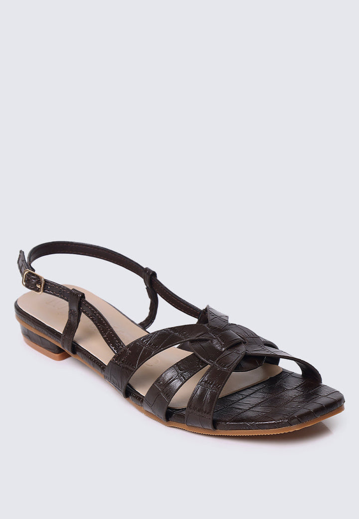 Finley Comfy Sandals In Espresso