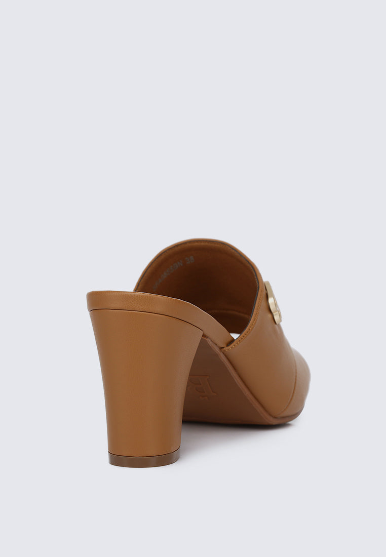 Sara Comfy Heels In Brown