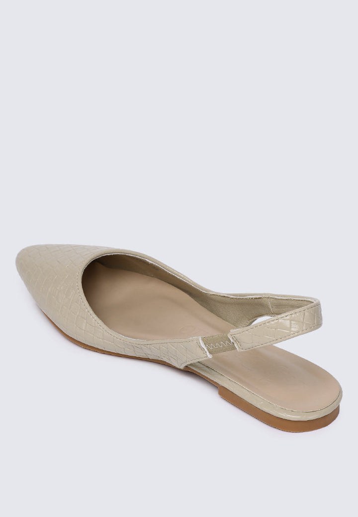 Kate Woven Comfy Ballerina In Almond