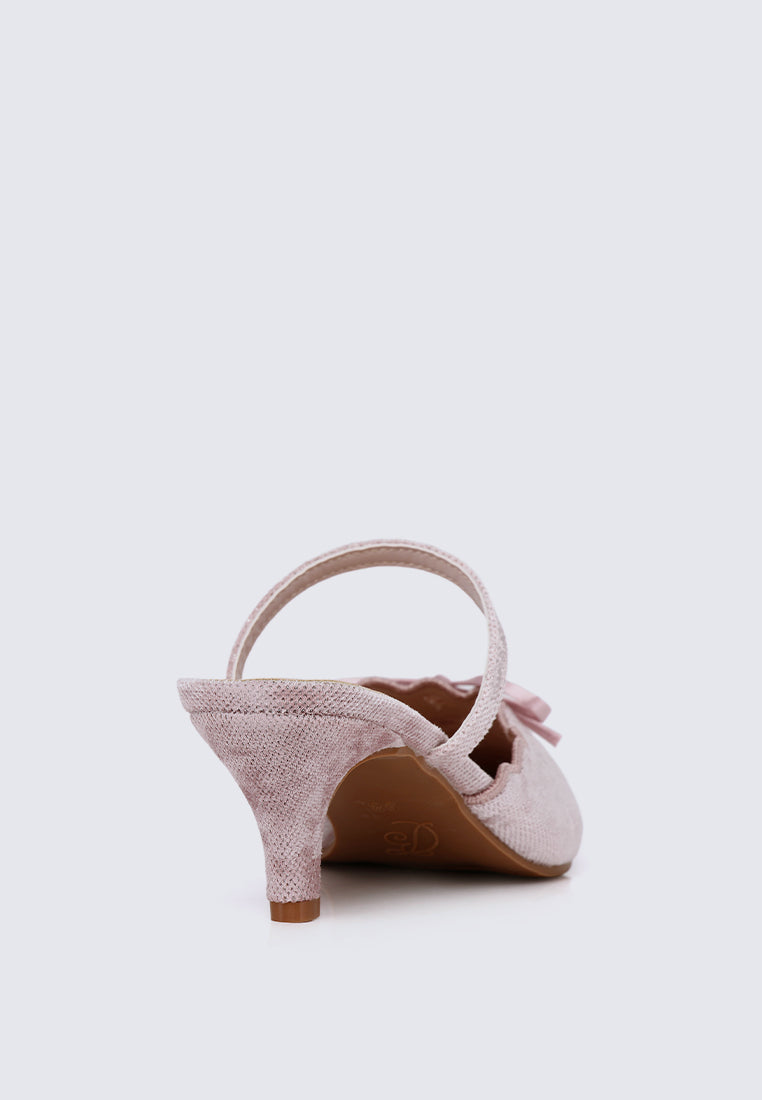 Lisbeth Comfy Heels In Pink