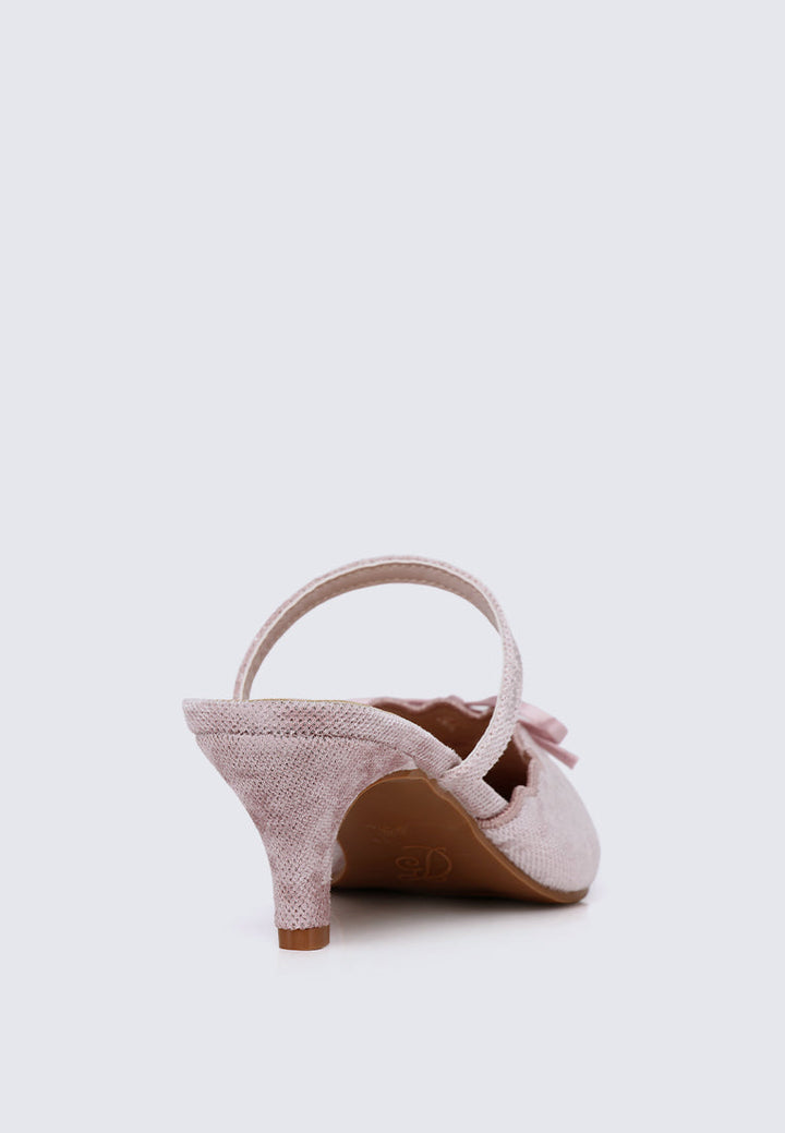Lisbeth Comfy Heels In Pink