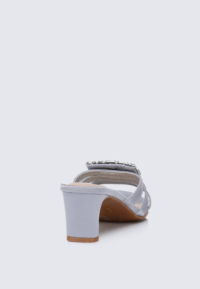 Kendra Comfy Heels In Silver