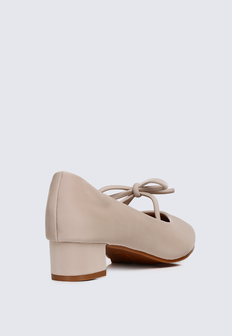 Vivienne Comfy Heels In Nude