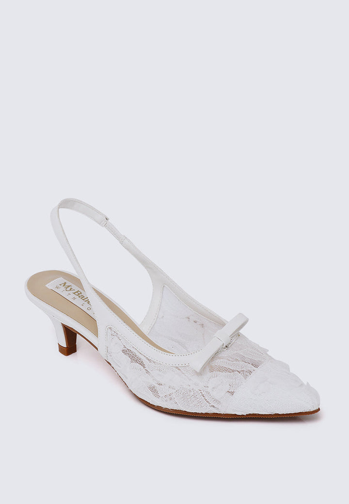 Cyanelle Comfy Heels In White