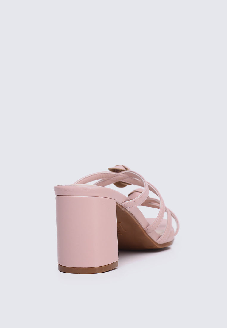 Rosina Comfy Heels in Dusty Pink