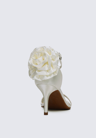 Roxanne Comfy Heels In Ivory