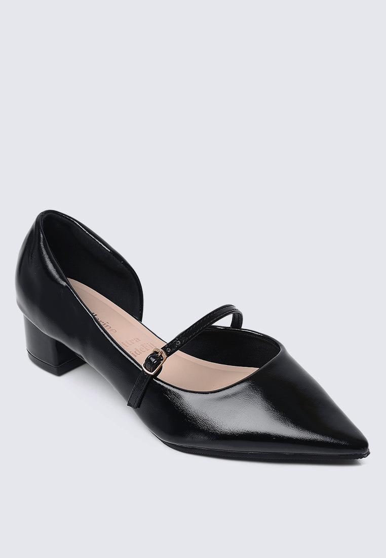Catherine Ultra WideFit Comfy Heels In Black