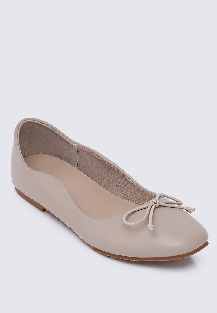 Dorra Comfy Ballerina In Almond