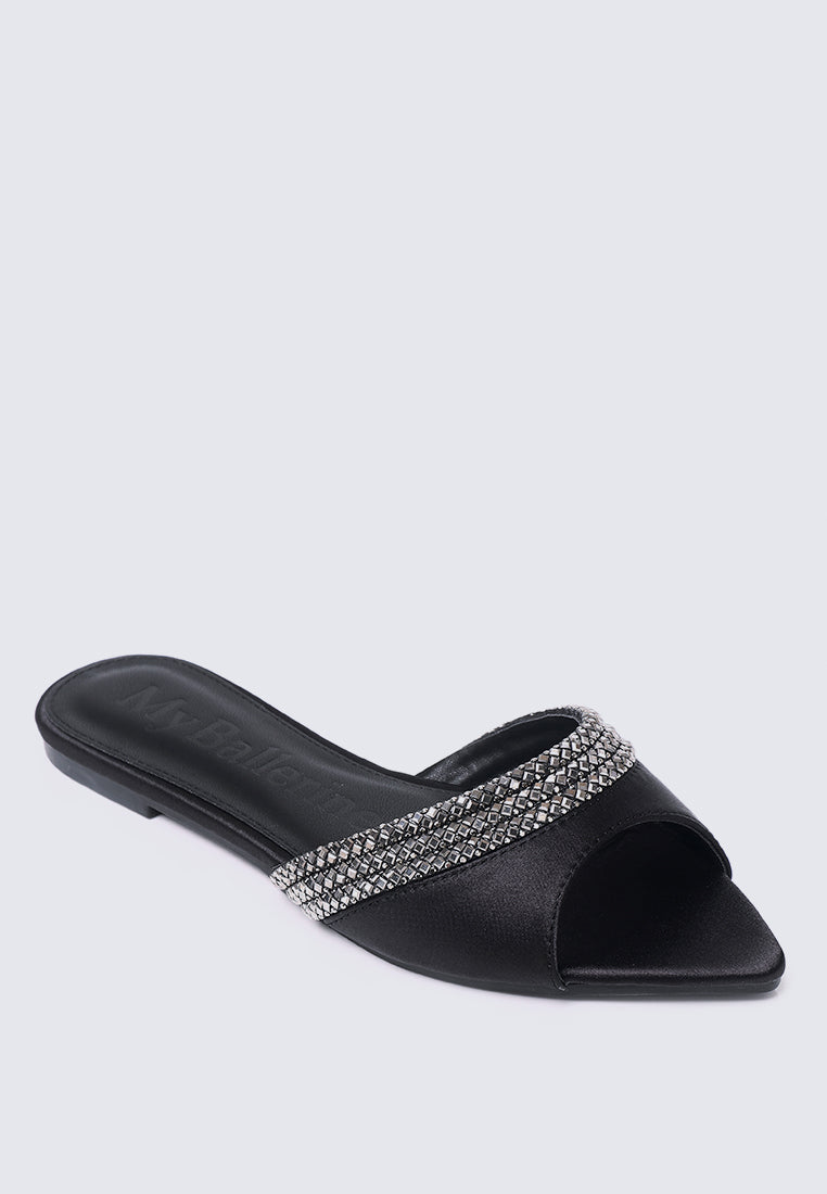 Astra Comfy Sandals In Black