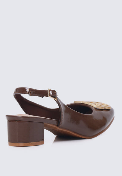 Priya Comfy Heels in Espresso