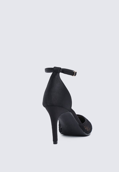 Zuri Comfy Heels In Black