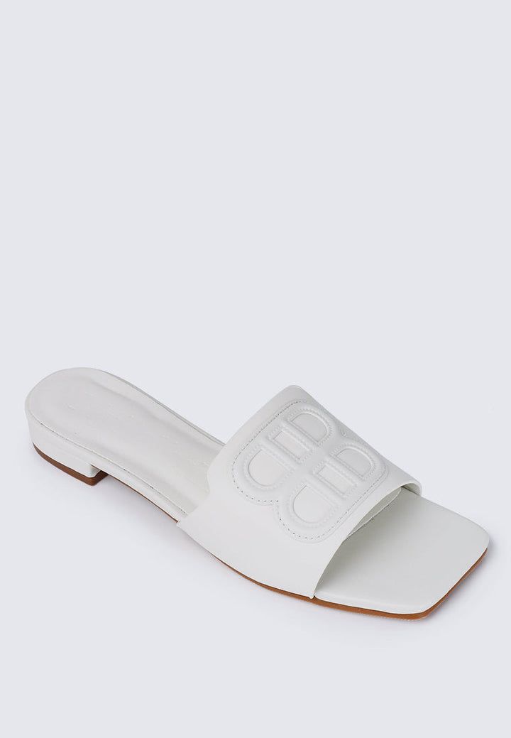Michelle Comfy Sandals In White