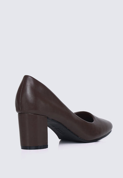 Pauline Comfy Heels In Espresso