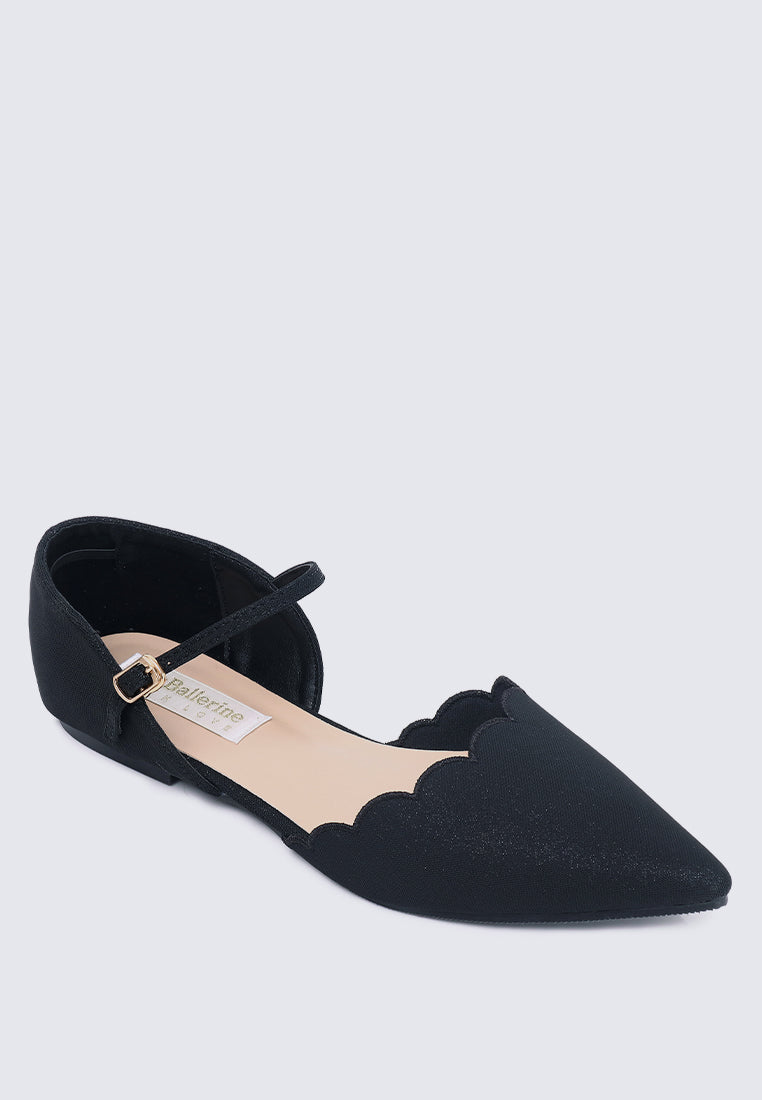 Azzurra Comfy Ballerina In Black