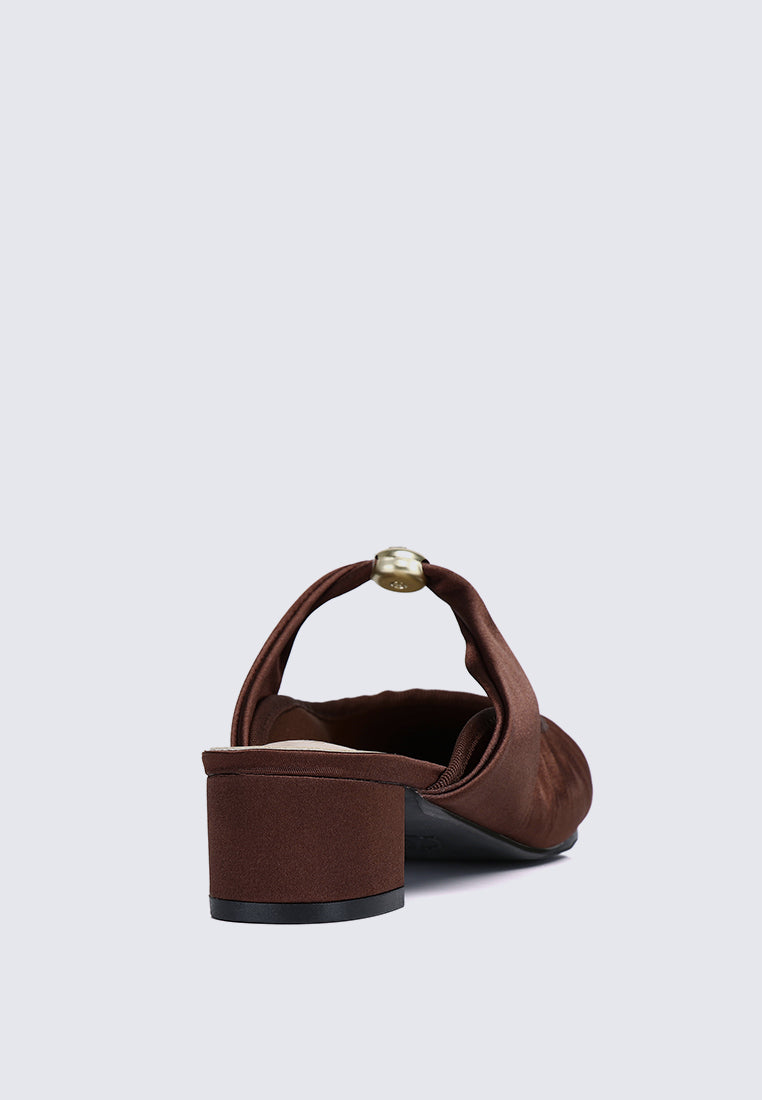 Loue Comfy Heels In Coffee