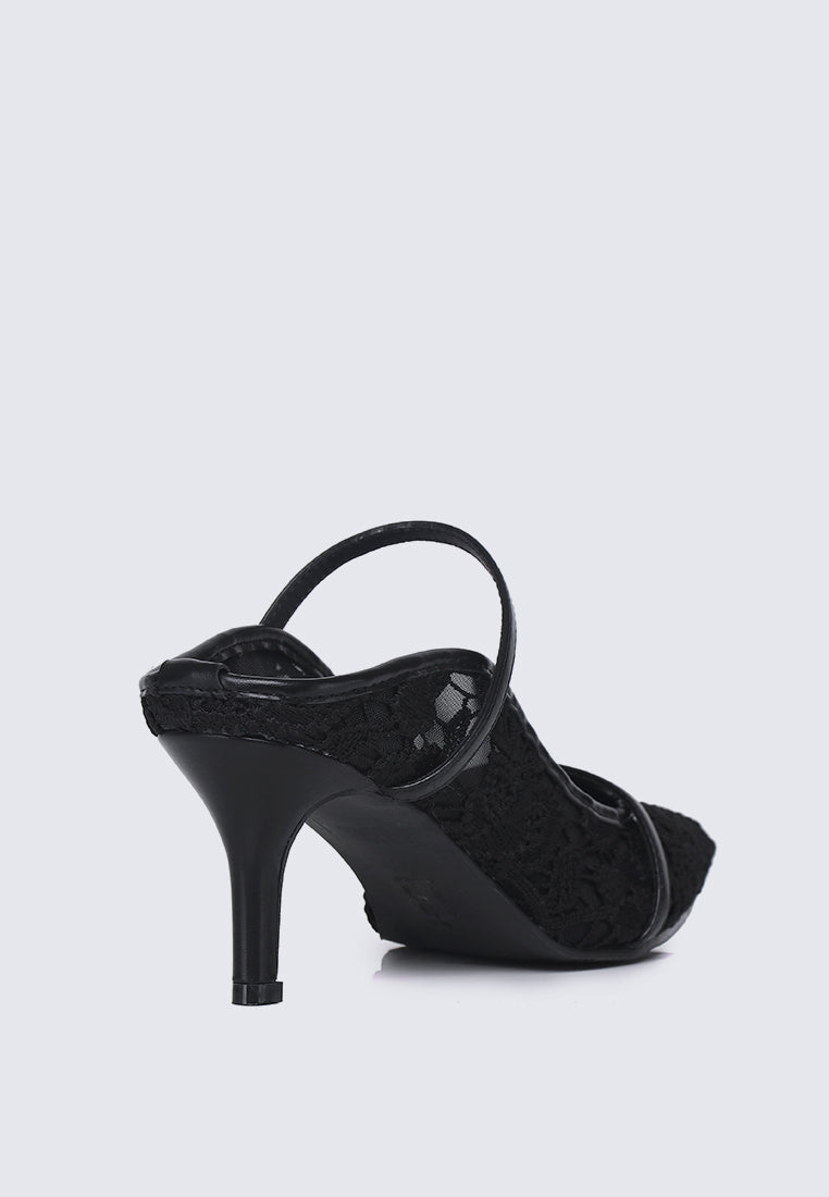 Isadora Comfy Heels In Black