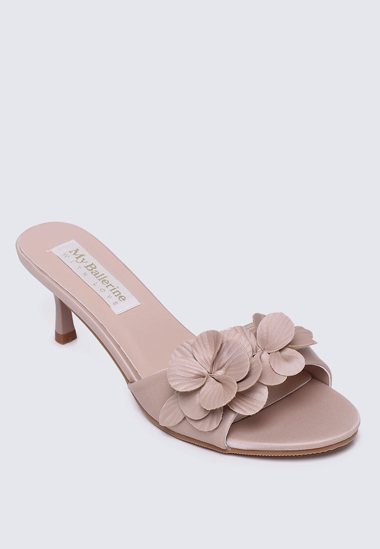 Anneliese Comfy Heels In Nude Pink