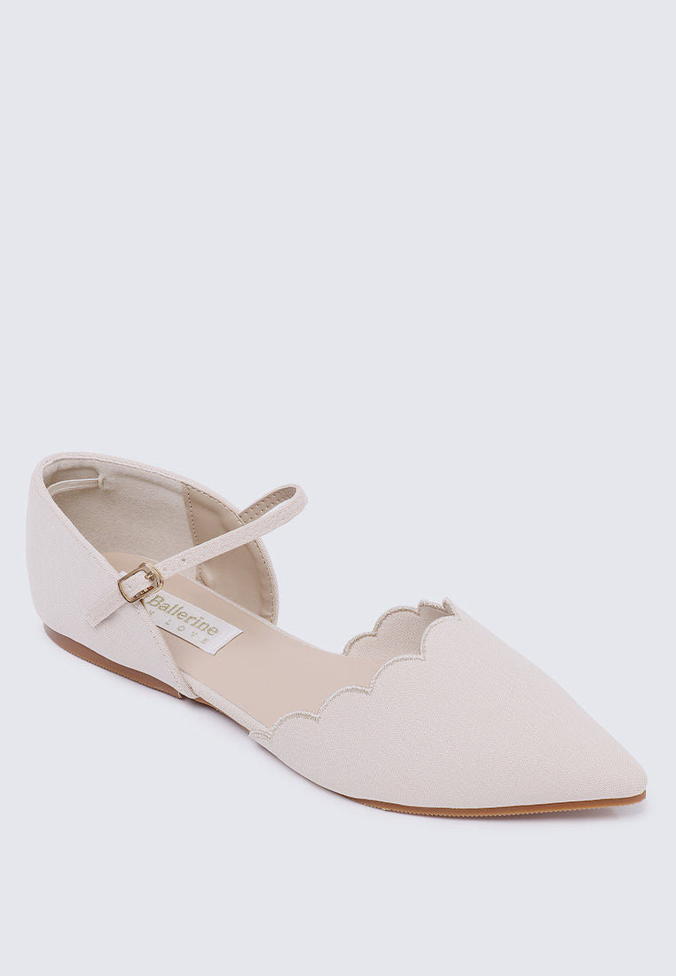 Azzurra Comfy Ballerina In Nude