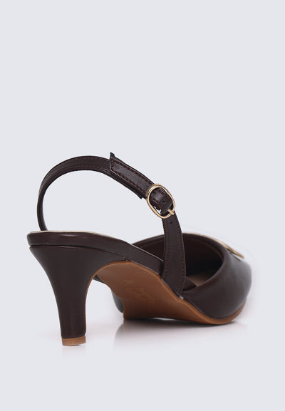 Portia Comfy Heels In Espresso