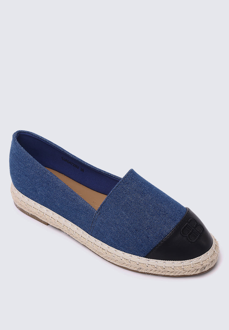 Britney Comfy Espadrilles In Navy