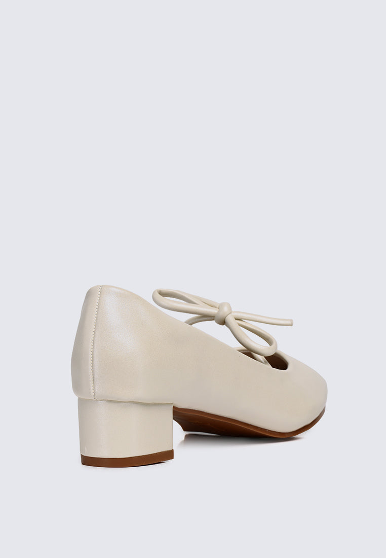Vivienne Comfy Heels In Ivory
