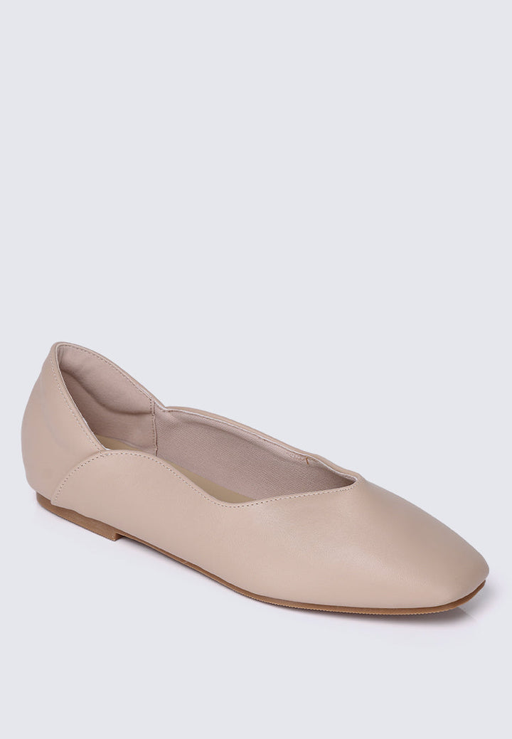 Etta Comfy Ballerina In Nude Pink