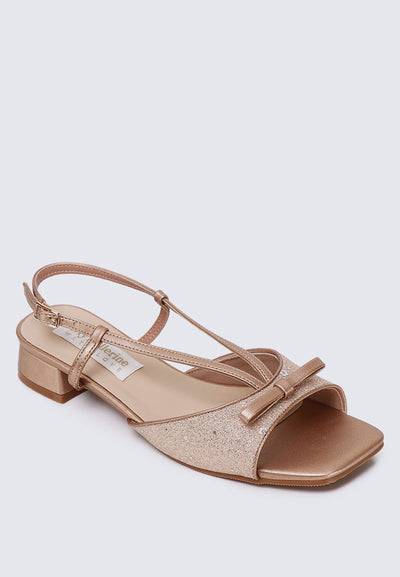 Ophelia Comfy Sandals In Rose Gold
