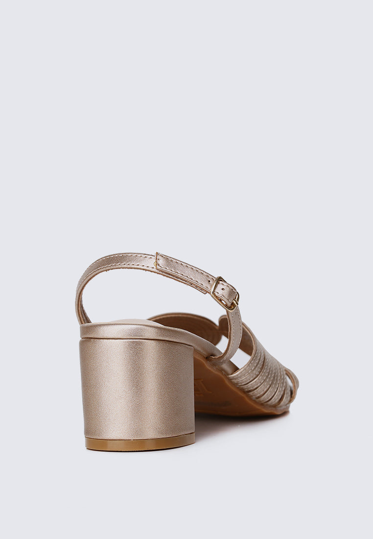 Gia Comfy Heels In Rose Gold