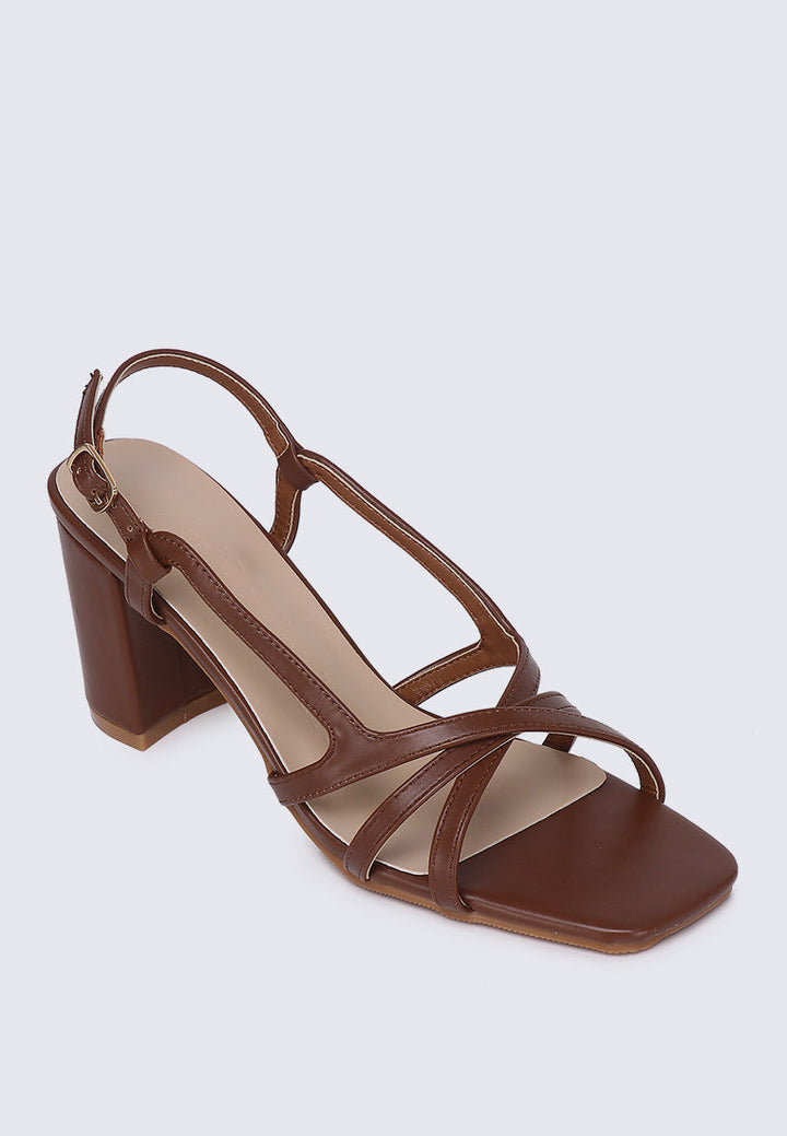 Sooya Comfy Heels In Brown