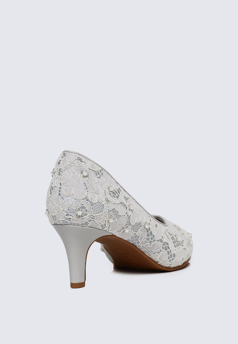 Kassia Comfy Heels In Silver