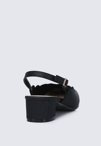 Lizzy Comfy Heels In Black