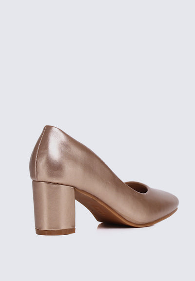 Pauline Comfy Heels In Rose Gold