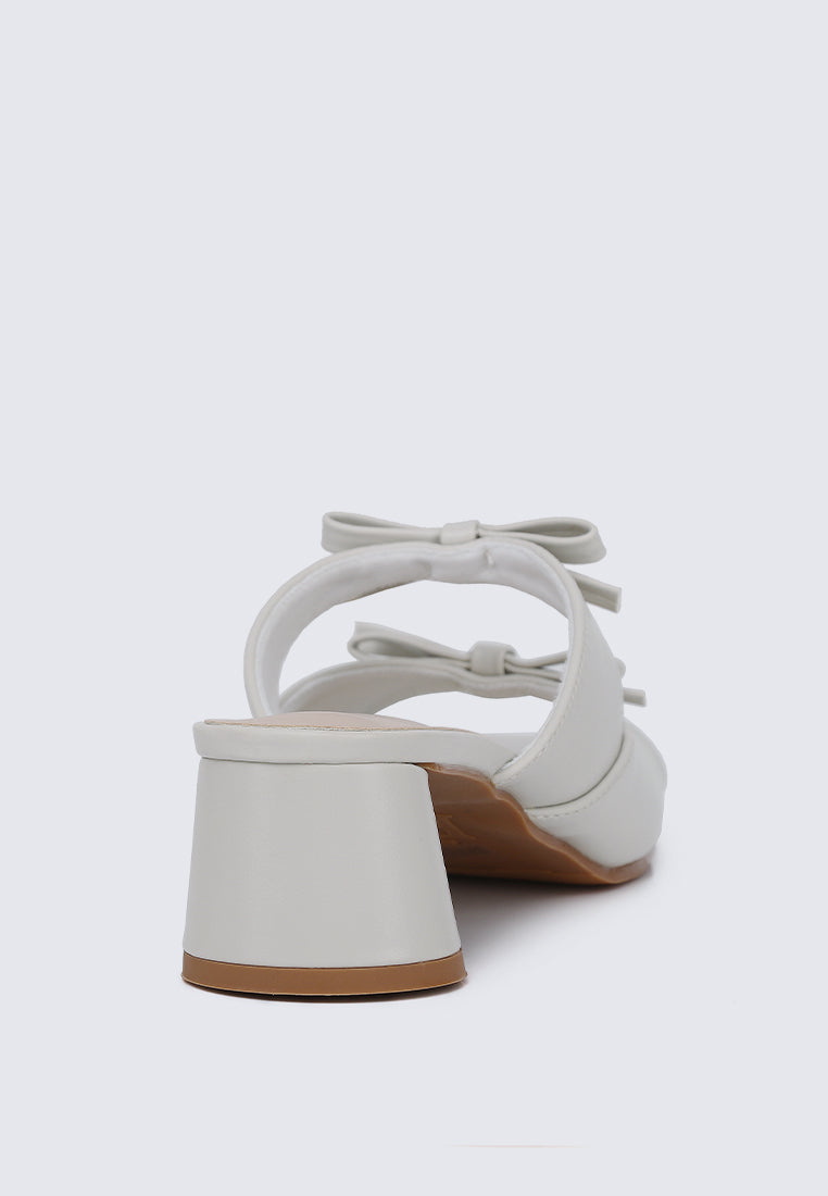 Venus Comfy Heels In Off White
