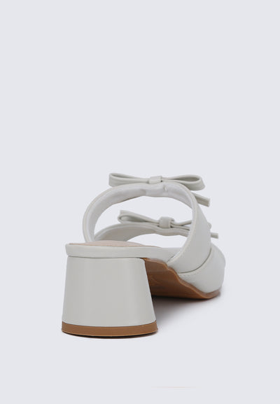 Venus Comfy Heels In Off White