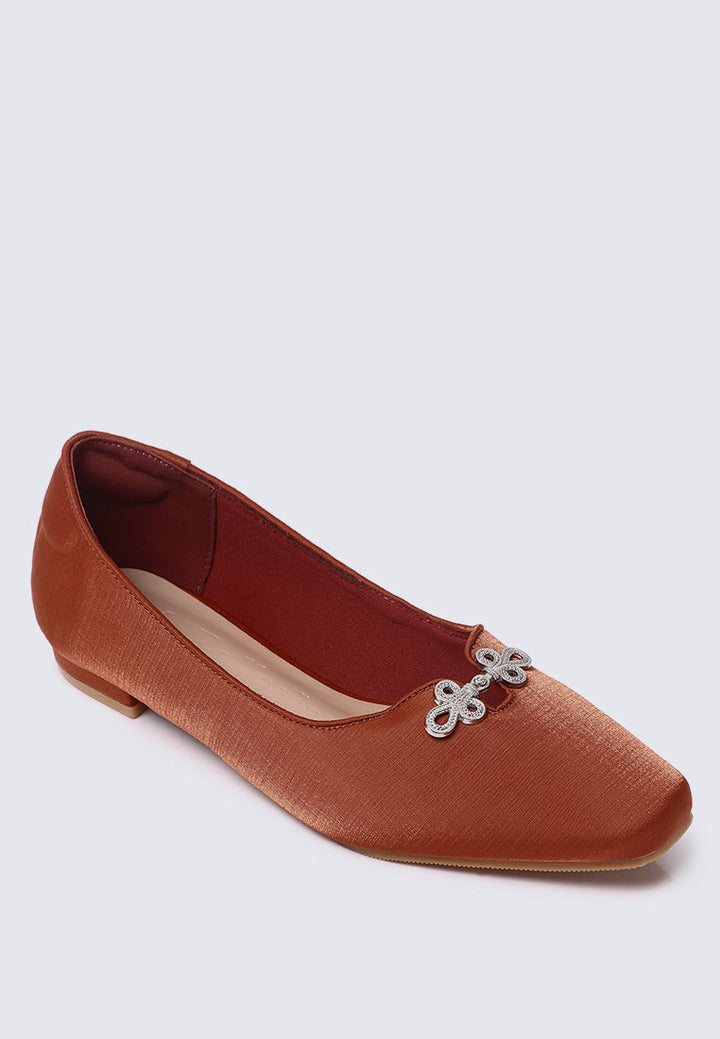 Anvera Comfy Ballerina In Cinnamon
