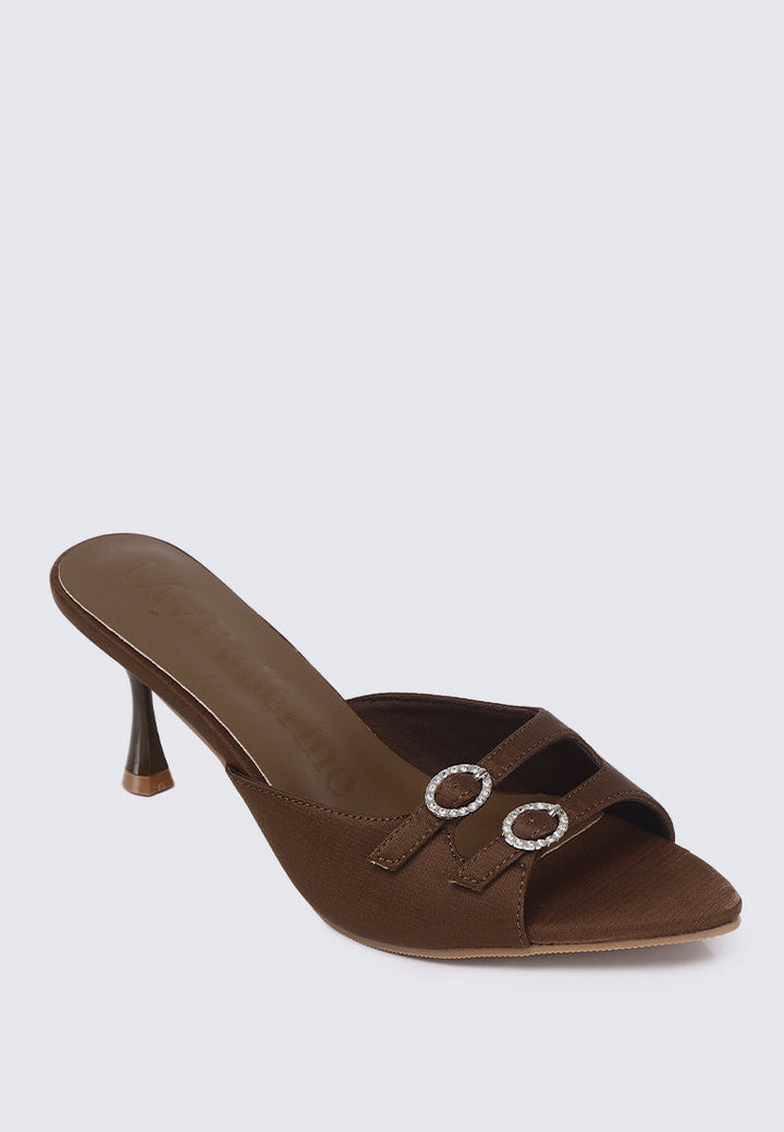 Vivara Comfy Heels In Coffee