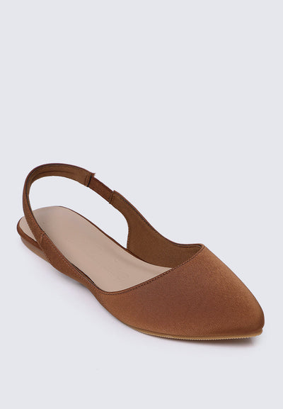 Kate Comfy Ballerina In Brown