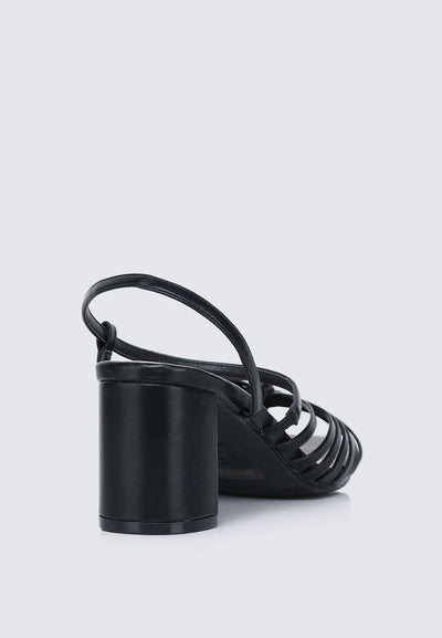 Alma Comfy Heels In Black