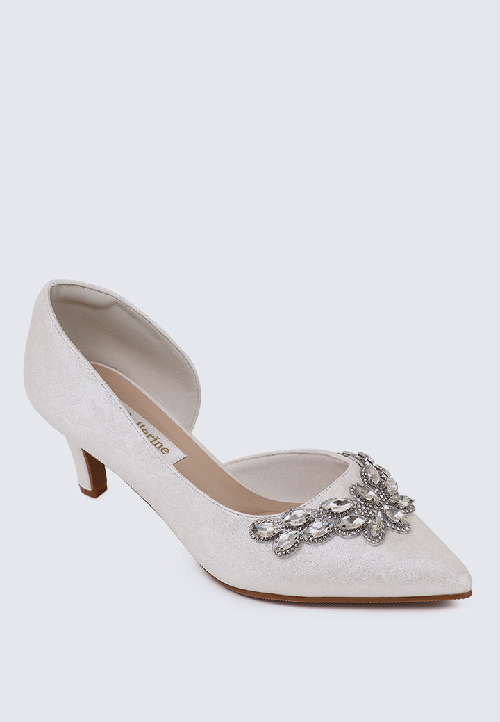 Mirelle Comfy Heels In Ivory