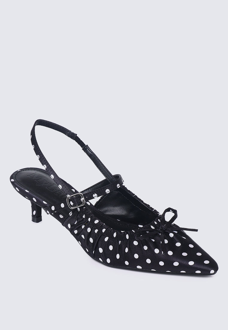 Amora Comfy Heels In Black