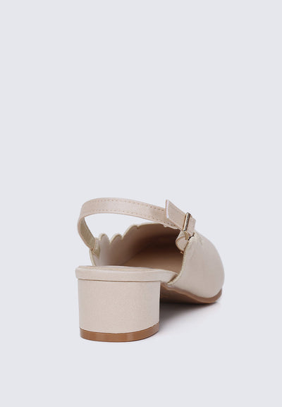 Lizzy Comfy Heels In Nude
