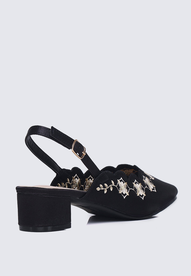 Anastasia Comfy Heels In Black