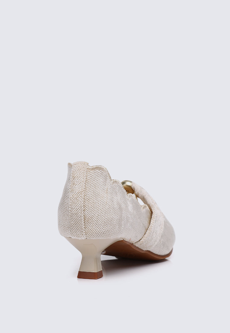 Sarah Comfy Heels In Beige